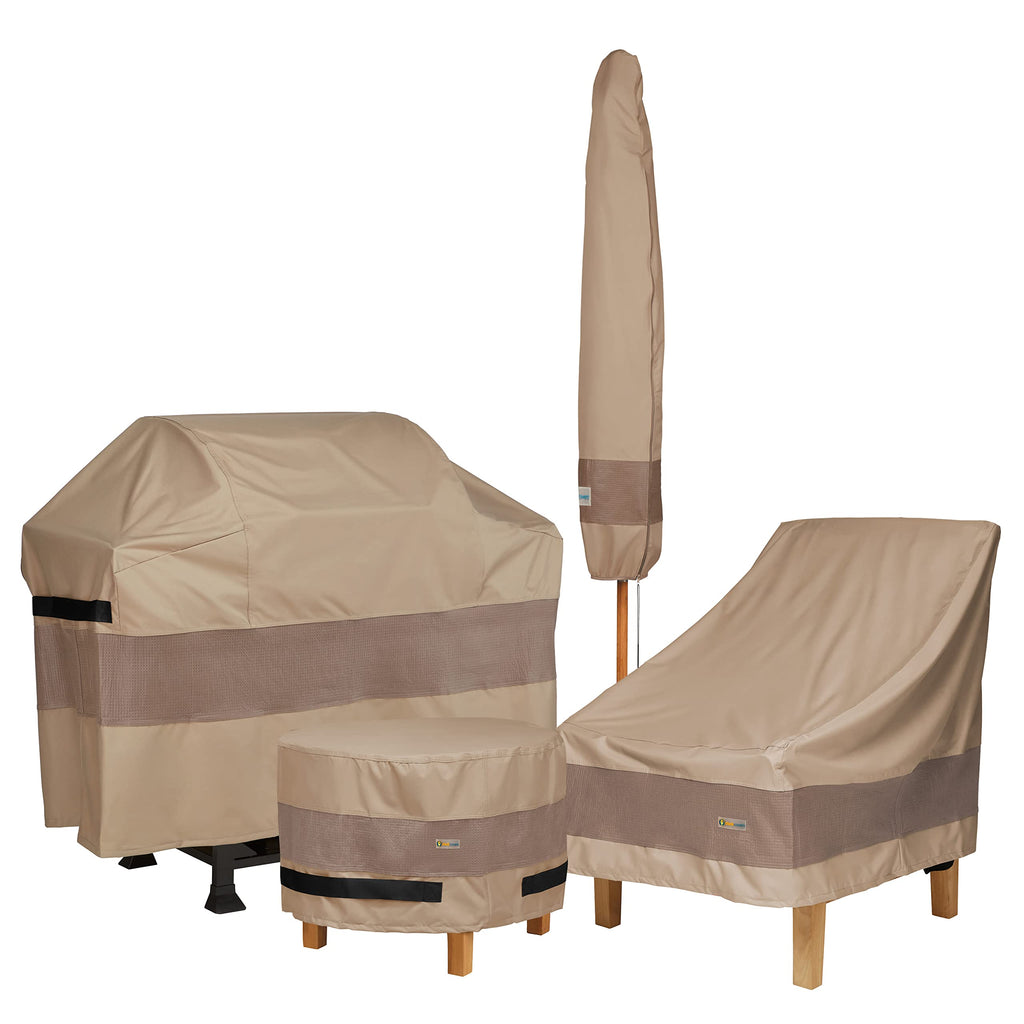 Elegant Waterproof 54 Inch Rectangle Fire Pit Cover, Outdoor Firepit Cover