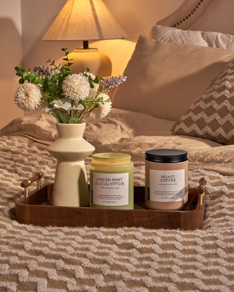 Eucalyptus & Mint Scented Jar Candle, Large 19.4oz Natural Soy Wax