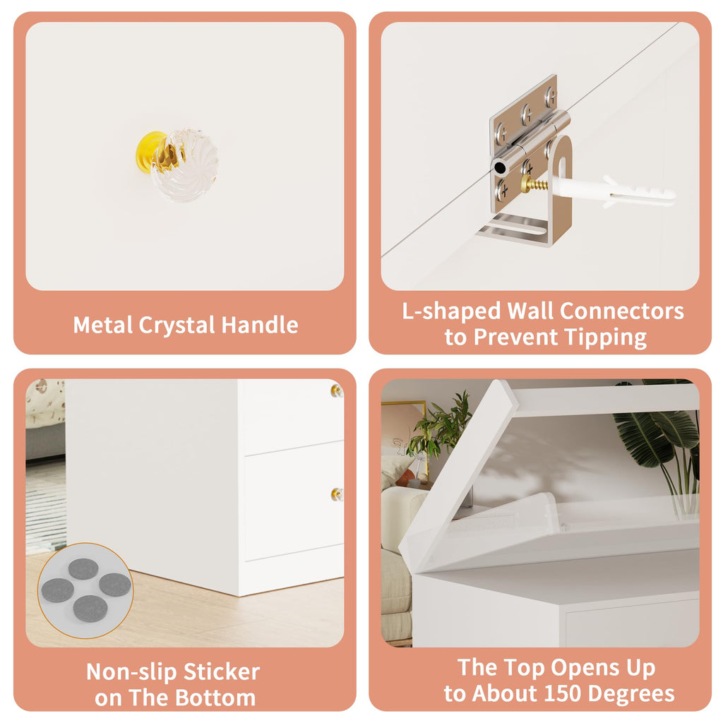 Baby Changing Table Dresser Diaper Change Table with 5 Drawers for Infant