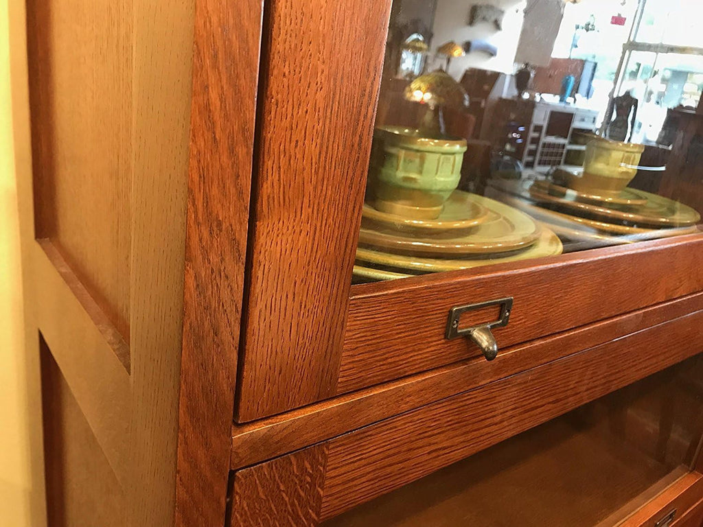 Mission Quarter Sawn Oak 4 Stack Barrister Bookcase - Wanlut