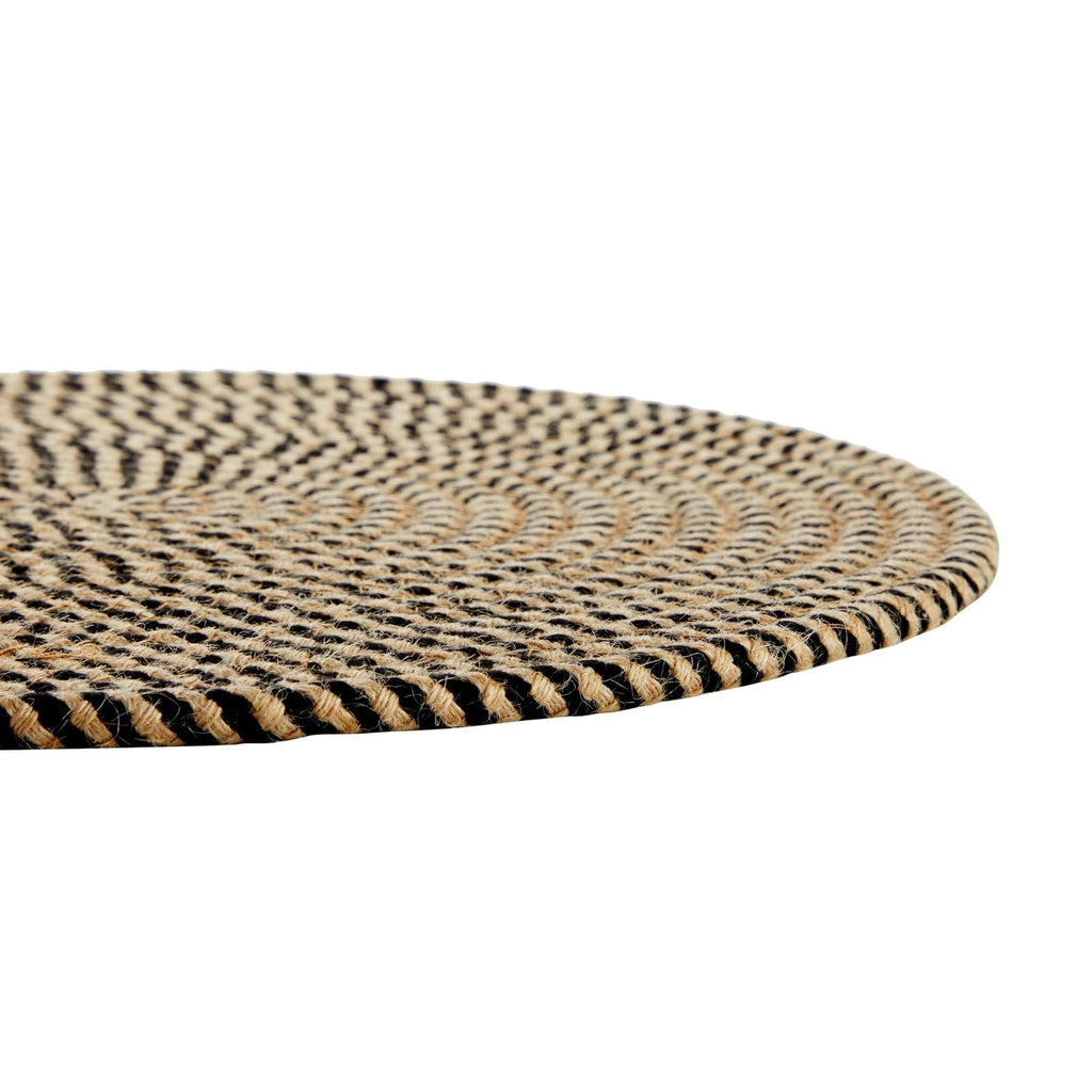 Round Jute Placemats - Indoor & Outdoor Charger Plates - Heat-Resistant Table Mats - Rustic Natural Placemats - 13"