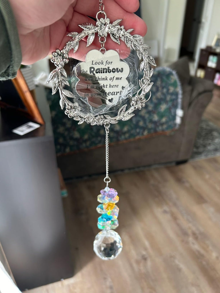 Memorial Gifts for Loss of Loved One, Crystal Suncatcher Sympathy Gift Idea