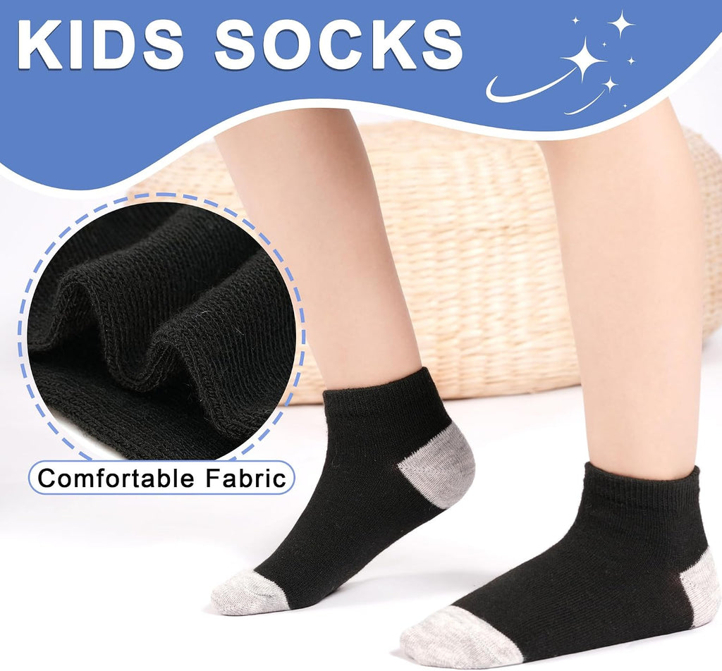 25 Pairs Kids Socks Toddler Ankle Low Cut Short Socks
