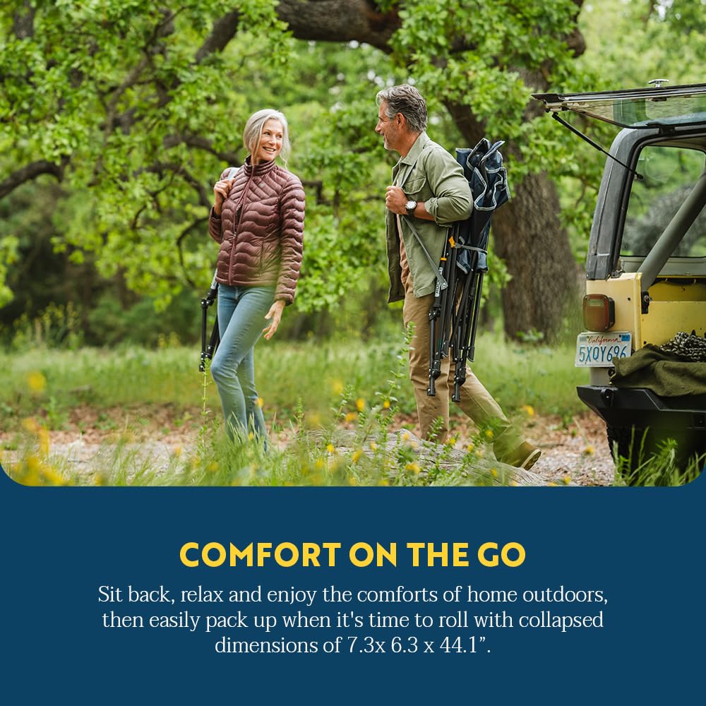 Comfort Pro Rocker Camping Chair - Indigo Blue