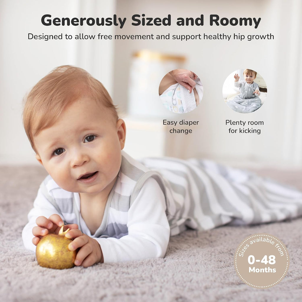Organic Cotton Baby Wearable Blanket 2.5 TOG Winter Sleep Sack