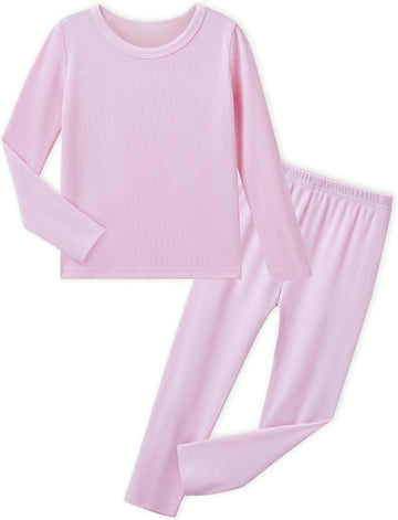 Girls Pajamas 2 Piece Snug Fit Kids Pjs Set Long Sleeve Sleepwear