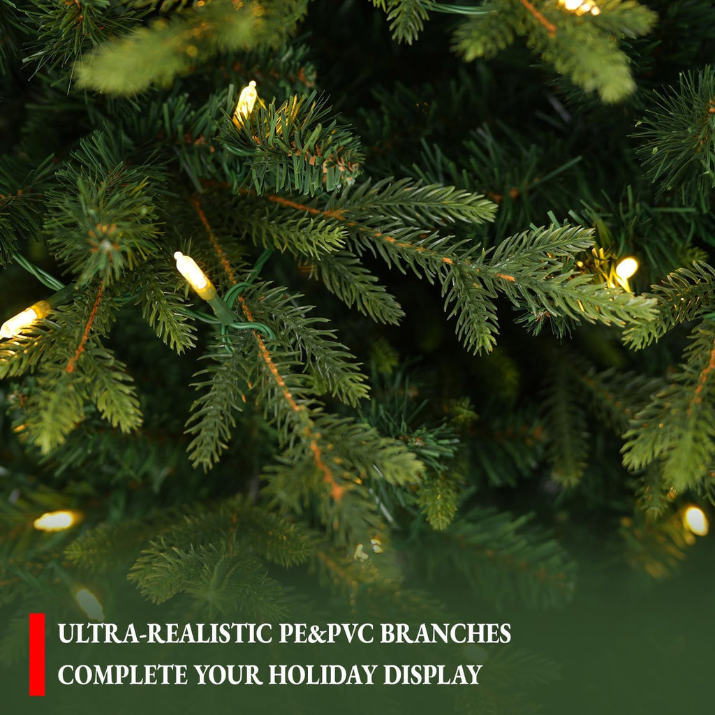 Prelit Premium Christmas Tree with 5179 PE&PVC Hinged Tips