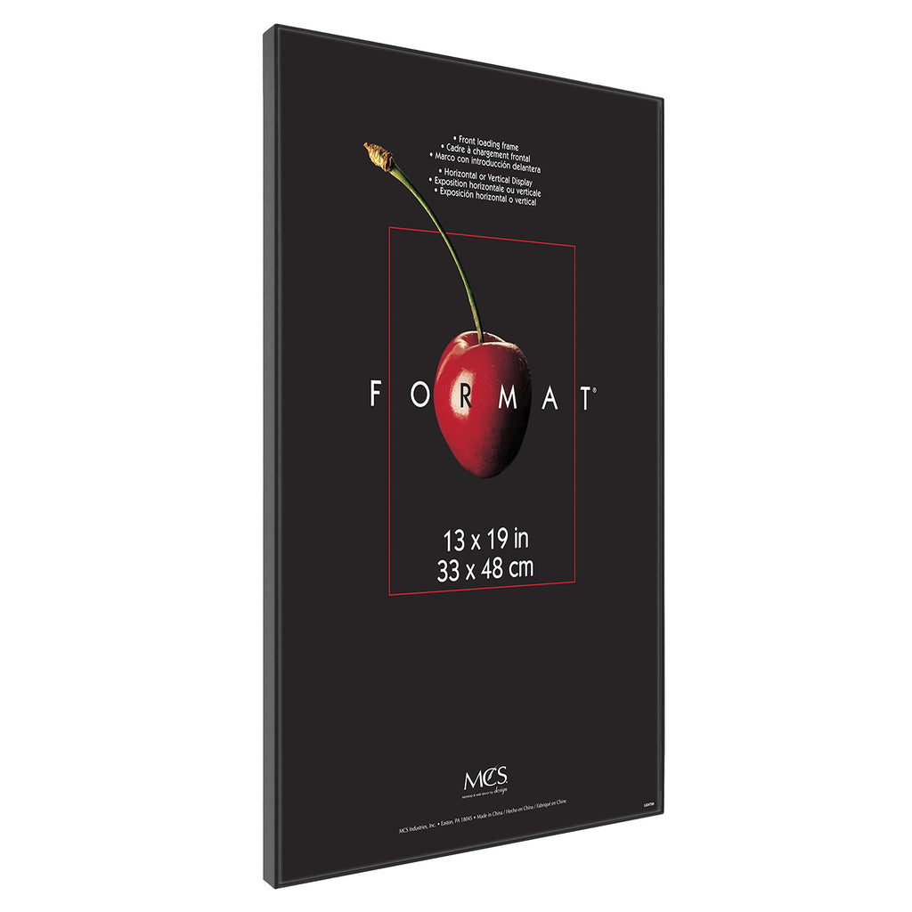 Format 13x19 Poster Frame Black Woodgrain, Vertical & Horizontal Wall Hanging Large Picture Frame for Photos, Posters