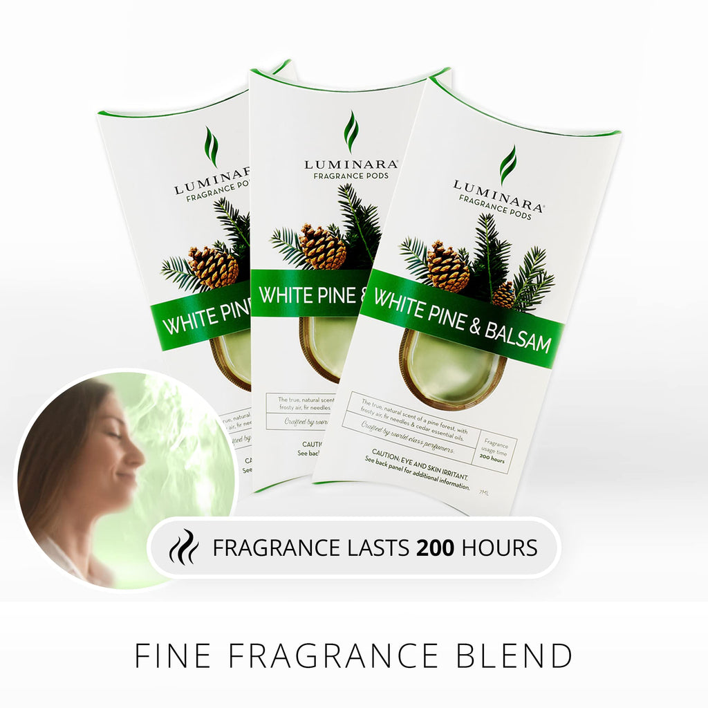 Fragrance Diffusing Pods, Set of 3 (Balsam), Natural Home Scent Refills, Air Purifying Reed Diffuser Alternative for