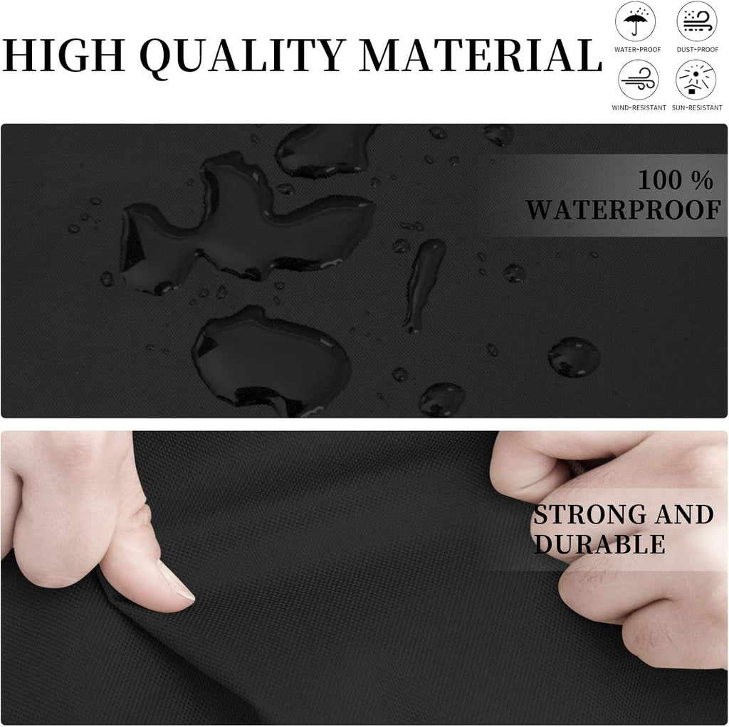 600D Patio V-Shaped Sectional Sofa Cover 89" L(on Each Side) | Heavy Duty Outdoor Sectional Cover, Waterproof Patio