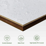 36in x 84in Sliding Barn Door with 6.6FT Barn Door Hardware Track Kit & Handle, Waterproof PVC Surfa
