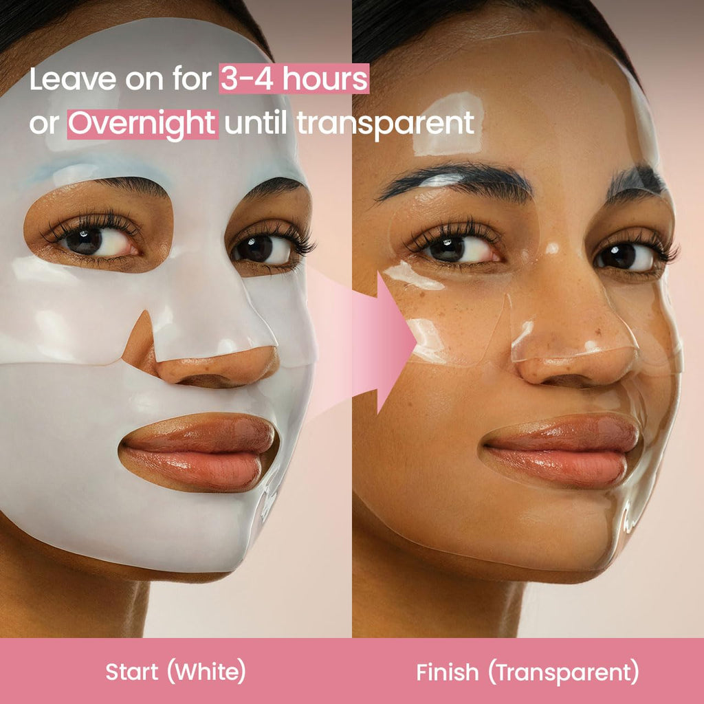 Bio-Collagen Real Deep Mask, Hydrating Overnight Hydrogel Face Mask, Pore Minimizing, Plumping, Elasticity