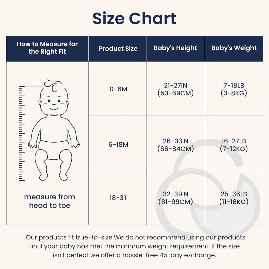 KaiyaBaby Organic Cotton Baby Sleep Sack, Long Sleeve 3.5 TOG