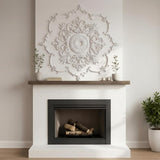 43.3'' Large PU Ceiling Medallion Combination Decorative 2.36'' ID French Style Chandelier Base Ceiling Medallion for