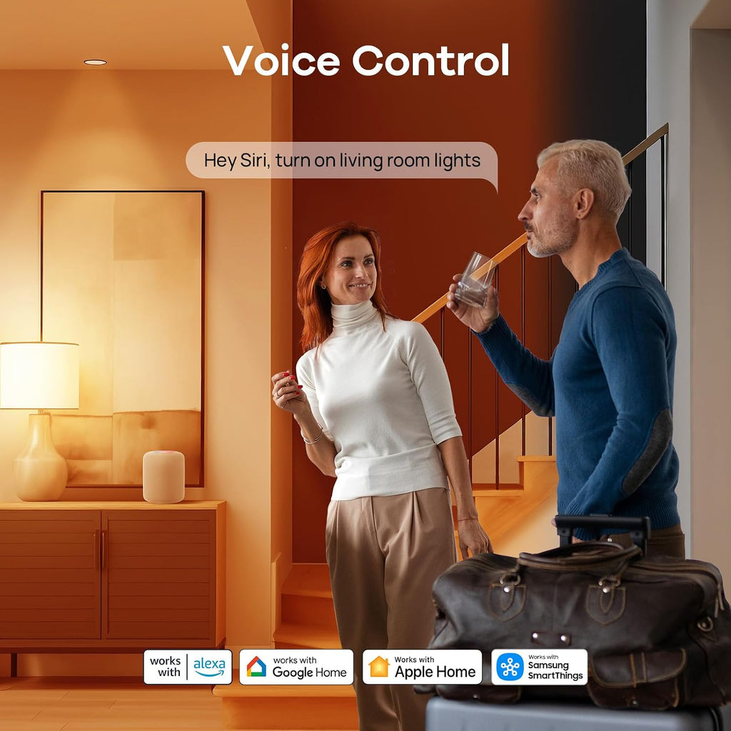 Matter Smart Light Bulb A19, Works with Alexa/Apple Home/Google
