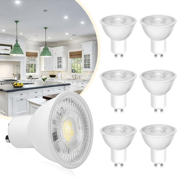 GU10 LED Bulbs 6000K Daylight White 5W, 500LM Led Spotlight Bulb, Equivalent to 50W Halogen, Non-Dimmable, 38° Beam