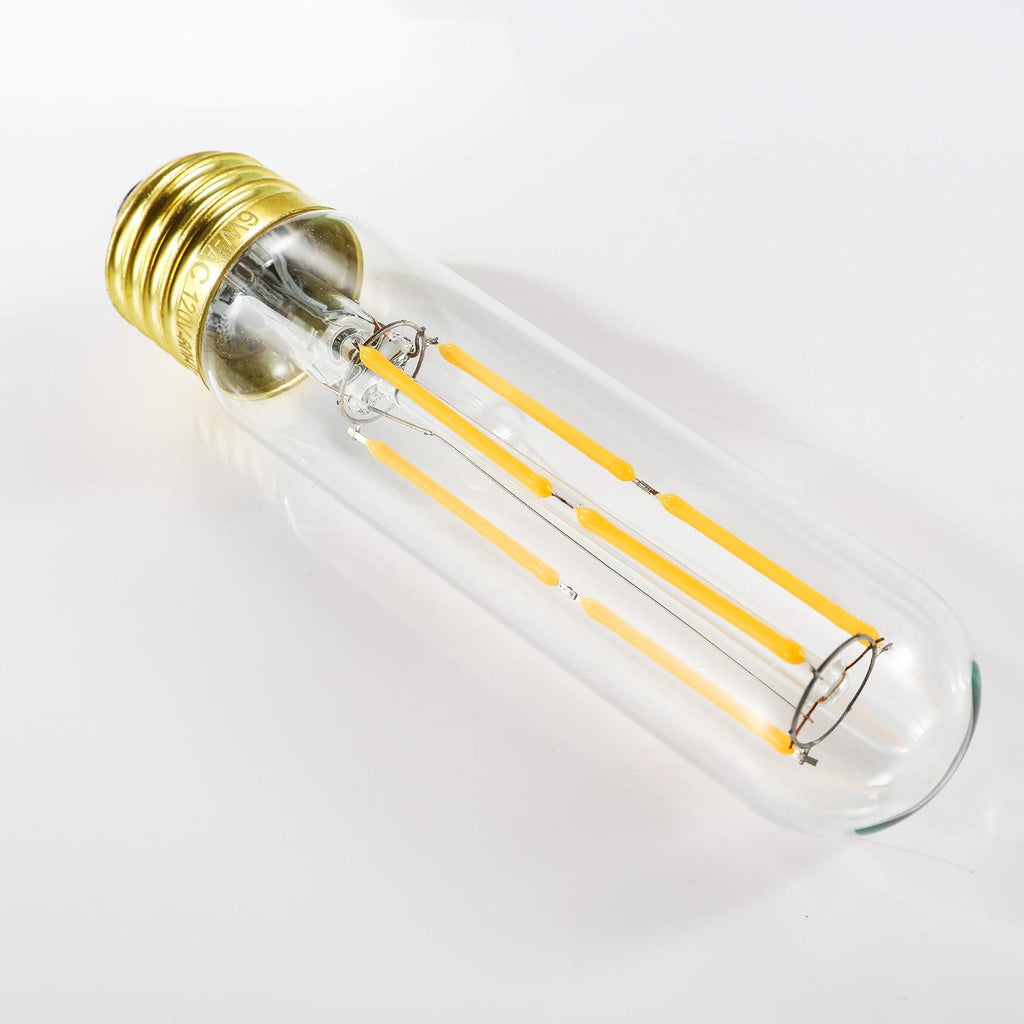 Dimmable T10 Edison Led Tubular Bulb 3000K Soft White E26 Vintage Led