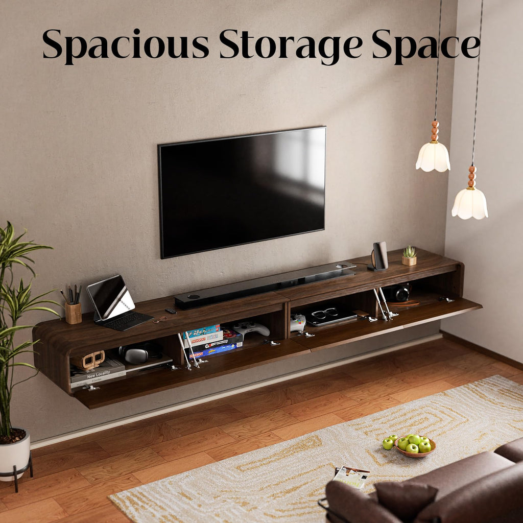 80" Modular Floating TV Stand Wall Mounted for TVs up to 90 Inch