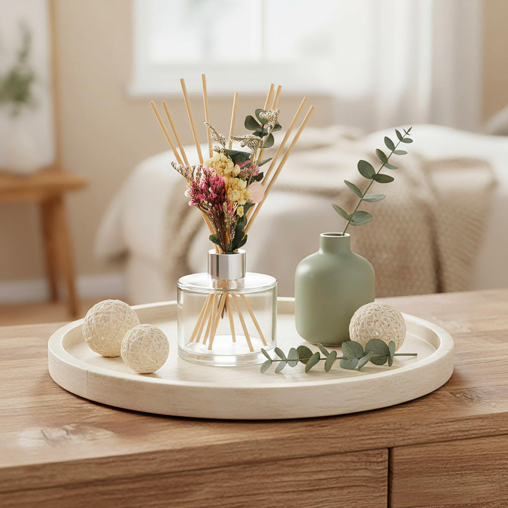 2 Sets Empty Reed Diffuser Bottles with Sticks, 5oz, White Color