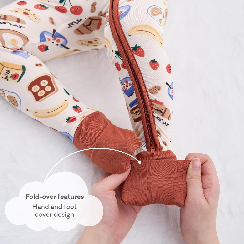 Baby Sleeper Viscose from Bamboo Zipper Footies Pjs