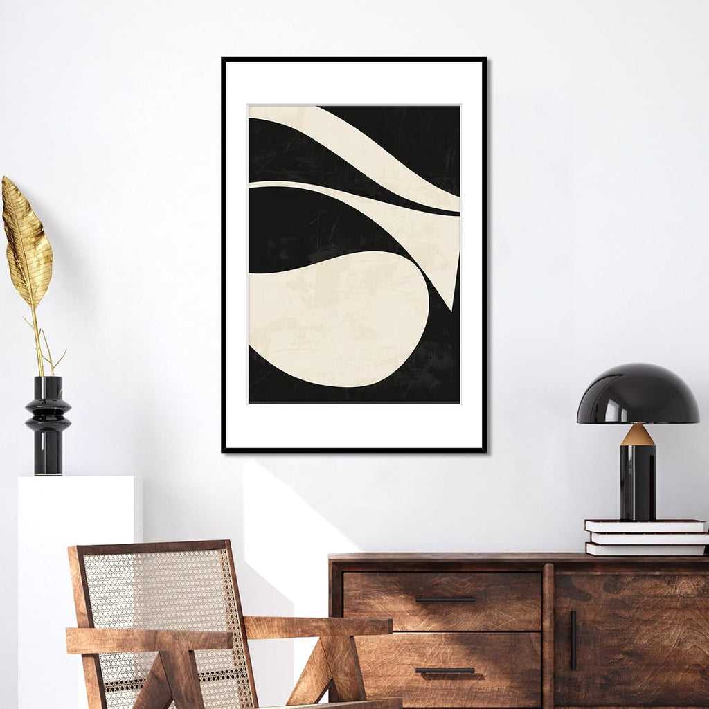 24x36 Poster Frame in Black, Metal Thin Board 24 x 36 Frame with Acrylic Plexiglass for Pictures 20x28 with Mat or