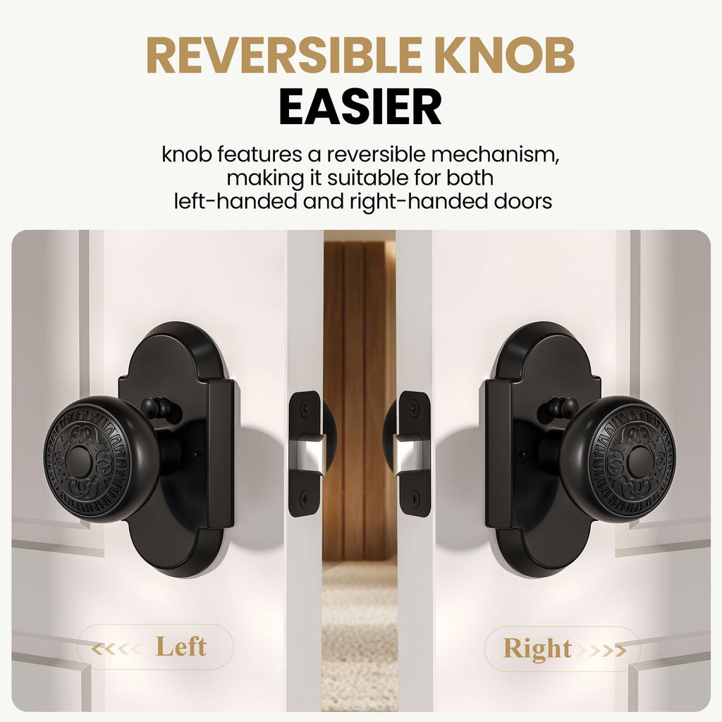 Black Door Knobs Interior Privacy Door Knob Antique Door Knobs with Lock