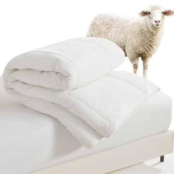 100% Australian Wool Comforter All Season King, OEKO-TEX Certified