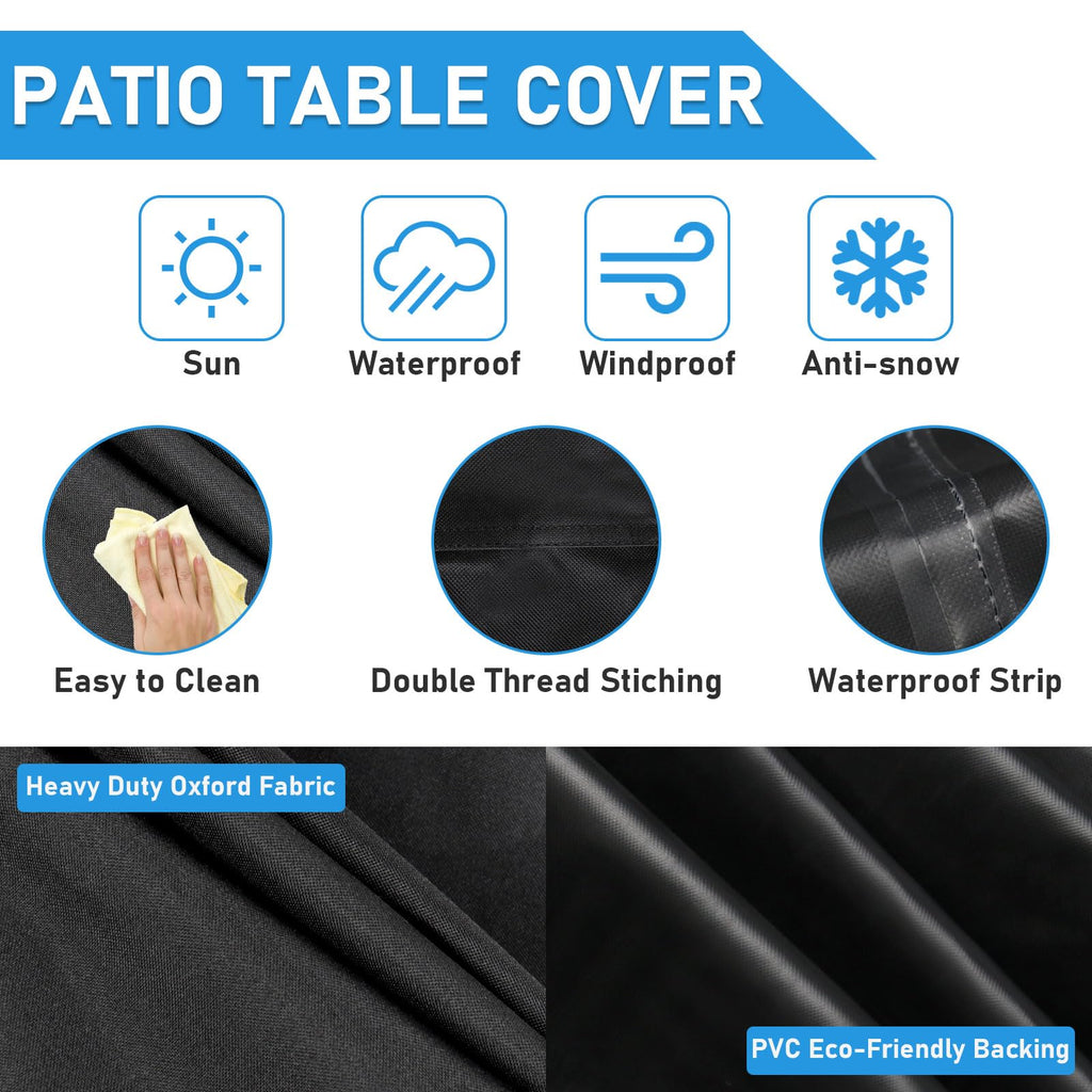 Outdoor Square Table Cover for 31 Inch Bistro Coffee Table