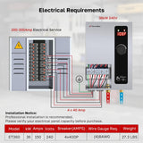 36kW Tankless Water Heater Electric, ThermoMate On Demand Instant Hot Water Heater 240 Volt