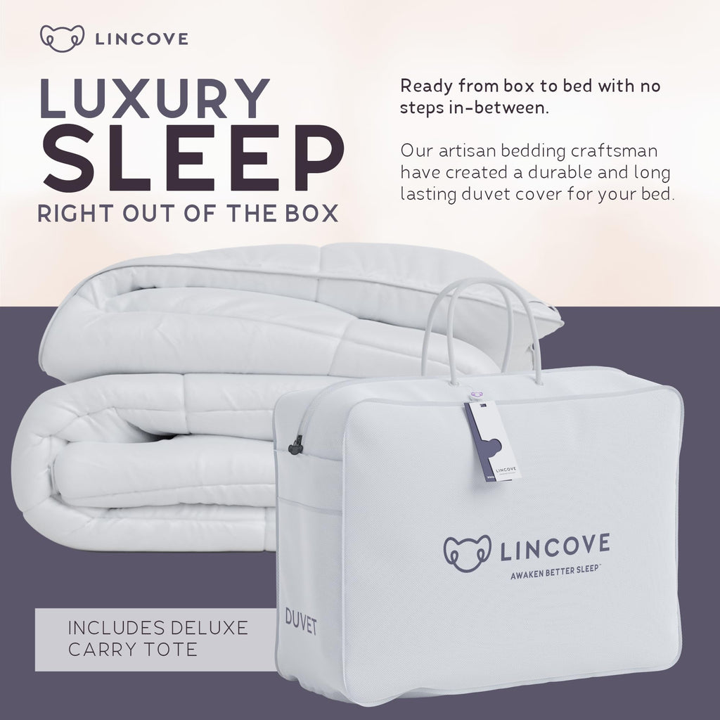 Canadian Down Comforter - All-Season Warmth Duvet Insert - Corner Loops in Each Corner, 600 Thread Count - 100%