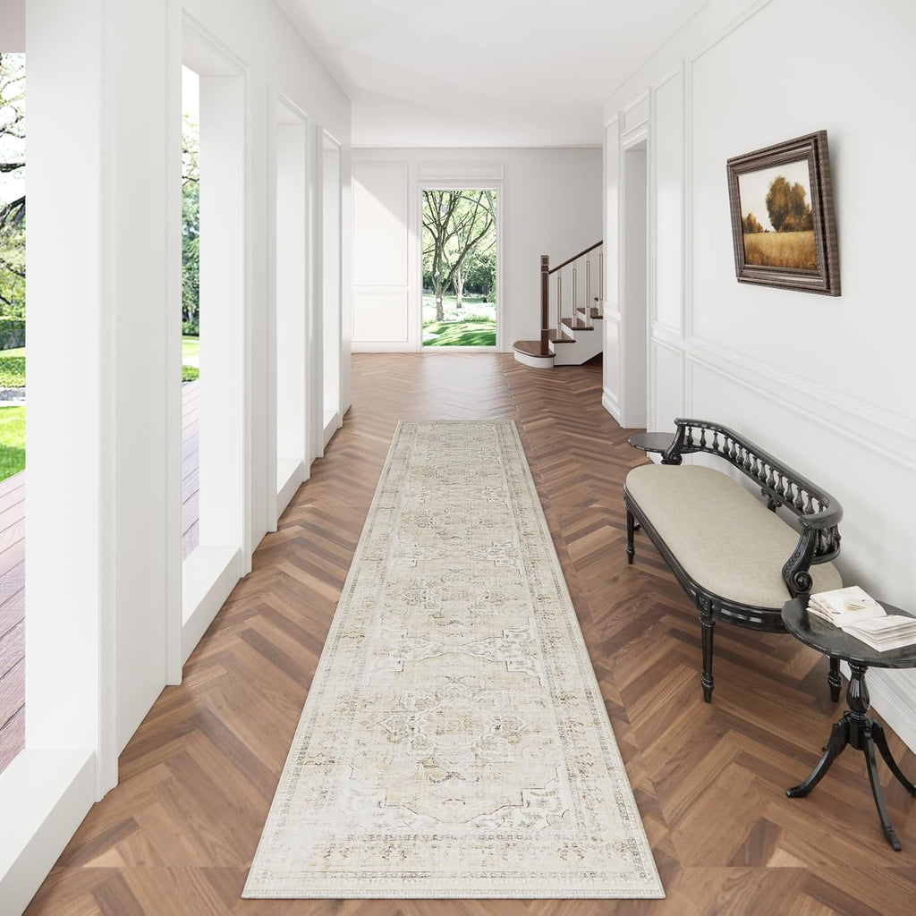 Runners for Hallways Kitchen Runner Rugs: 2'x 10' Washable Runner Rug Boho Non Slip Long Floor Rug w