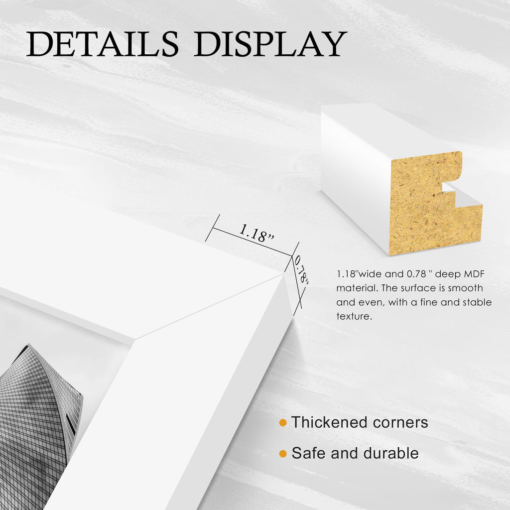 20x28 Picture Frame 2 Pack, White 20x28 Poster Frame for Puzzle