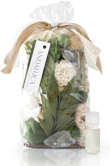 Gardens of Bali Scented Potpourri | Made in California | Large 20 oz Bag + Fragrance Vial | Scents of Crushed Jasmine