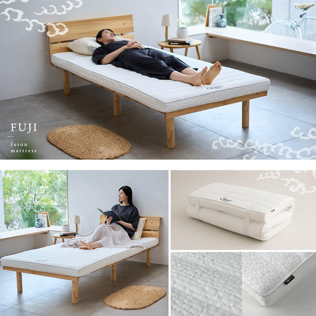 Japanese Futon Mattress, Floor Sleeping Mat Tatami Shikibuton Igusa