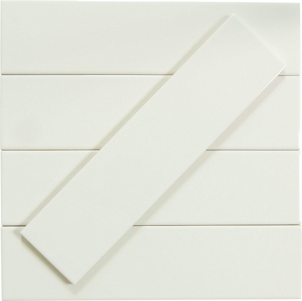 Oasis Tile in Collection Plain White | 3x12 Glossy Ceramic Subway Tile