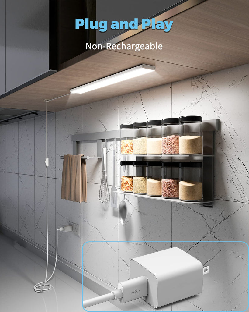 Under Cabinet LED Workbench Light Plug in Dimmable