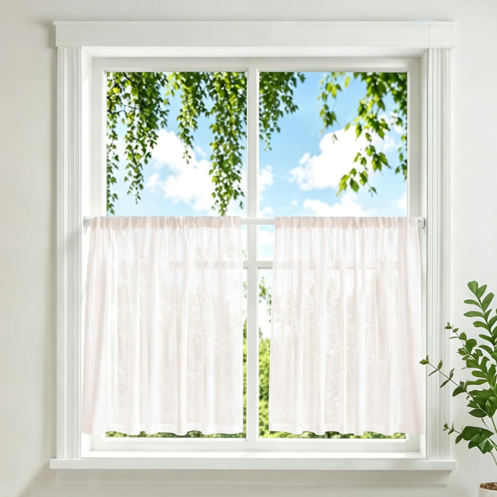 4 Pack Small Tension Curtain Rod, Short Adjustable Extendable
