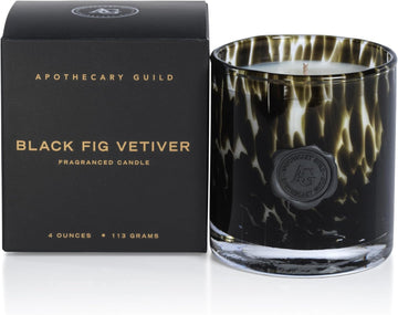 Apothecary Guild Opal Jar Candle, Gift Box, 4 oz - Black Fig Vetiver