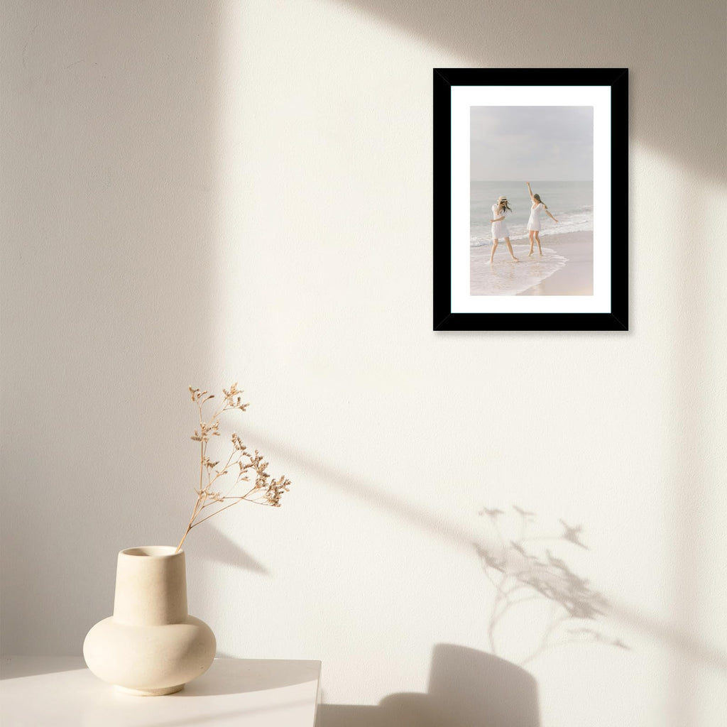 5x7 Picture Frame with 4x6 Mat Set of 6, Display Photo 4x6 with Mat or 5x7 without Mat, 5 by 7 Wall Poster Photo