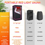 Portable Infrared Sauna Box for Home, Steam Sauna Tent with 1300W 3L Steamer, Full Body Relaxation for Indoor Use