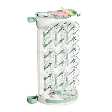 Baby Bottle Drying Rack, 18 Bottles Vertical Space Saving