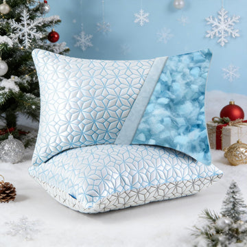 King Size Pillows Set of 2 Shredded Memory Foam Pillows 2 Pack, Adjustable Cooling Pillow for Side Sleepers, Back