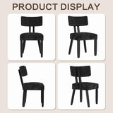 Mid Century Modern Dining Chairs,Velvet Farmhouse Upholstered Kitchen Chairs