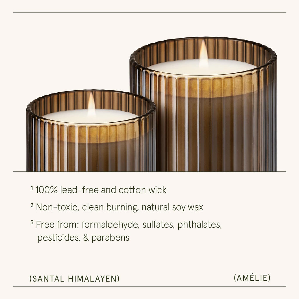 Sandalwood Scented Candles, Natural Soy Wax, 11 oz - Set of 123