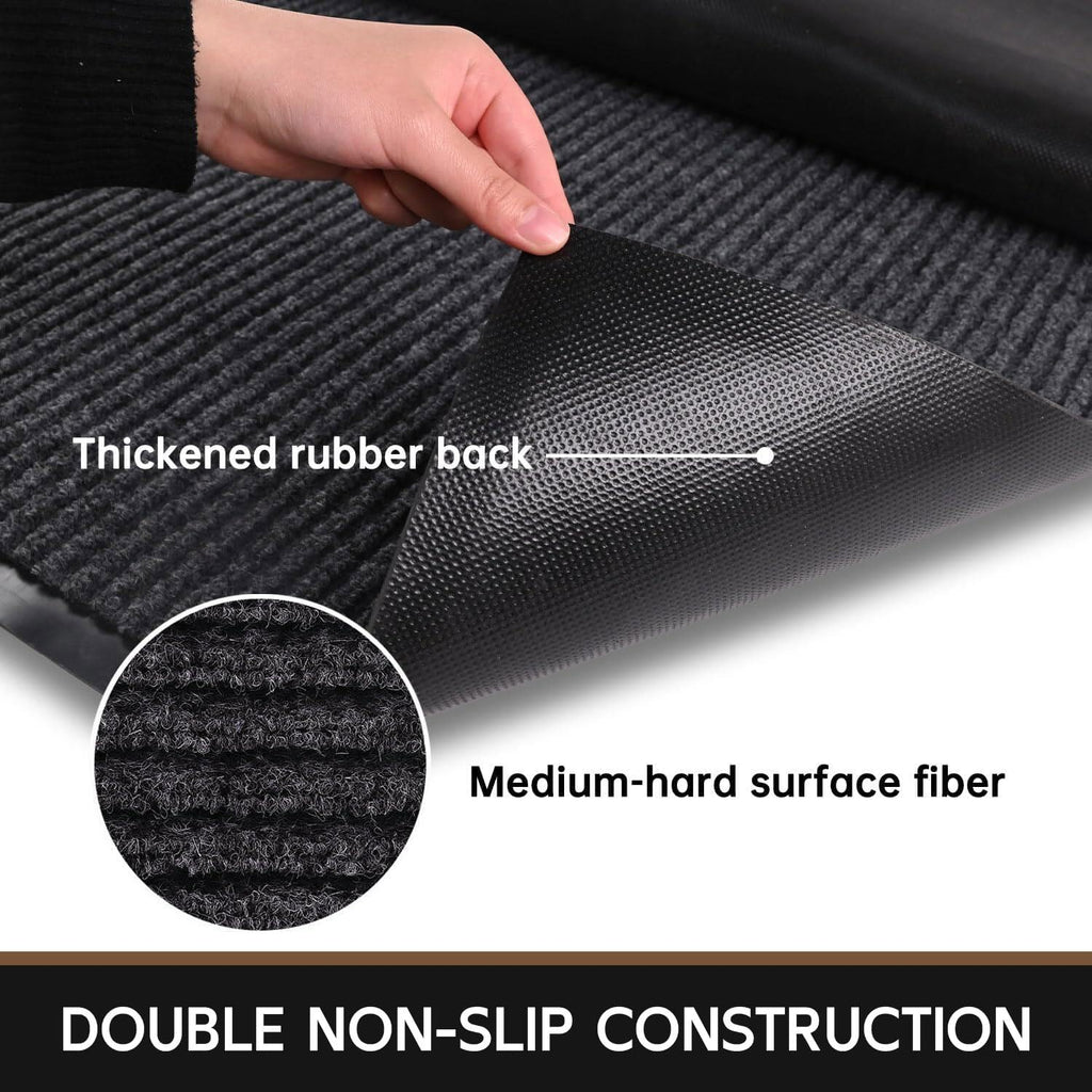 Front Door Mat, 60" x 36" Heavy Duty Indoor Outdoor Doormat | Non-Slip Welcome Mats , Rubber Backing Low Profile