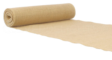 14" Premium Burlap Roll - 10 Yards - No-Fray Finished Edges