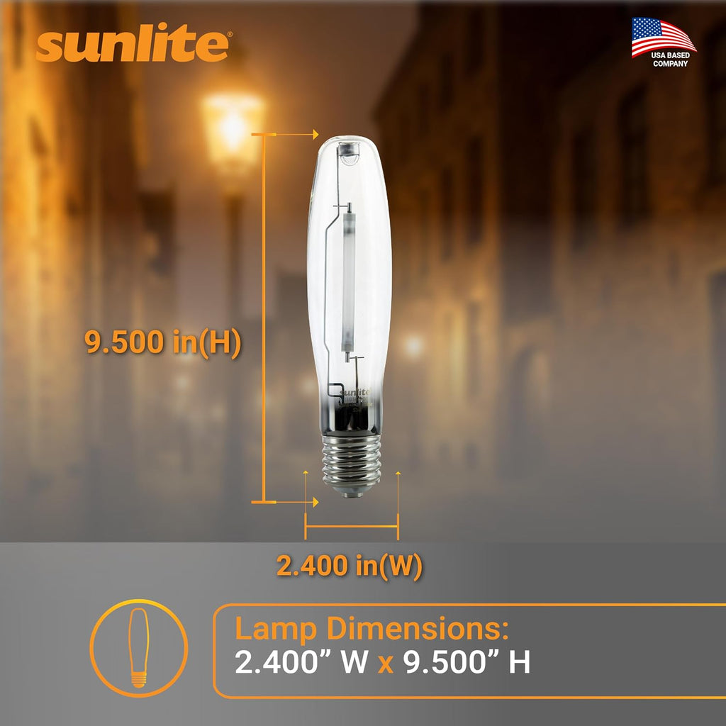 High Pressure Sodium Light Bulb, 400 Watts, ED18/MOG, Mogul Base (E39), ANSI Code S51, 48,000 Lumen, 20,000