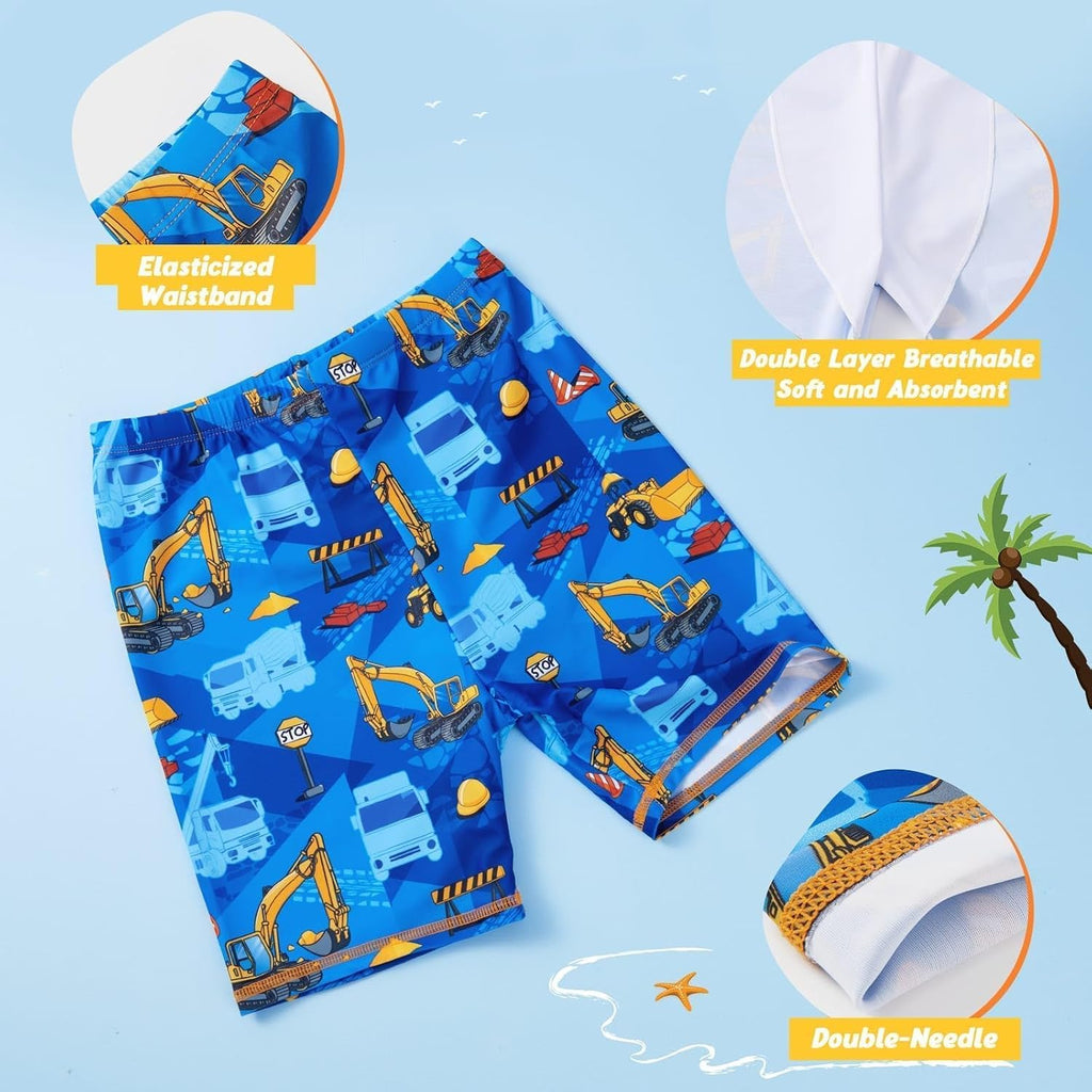 Kids Swimsuit Boys Two Pieces Shark Swimsuit Toddler Rash Guard and Trunk