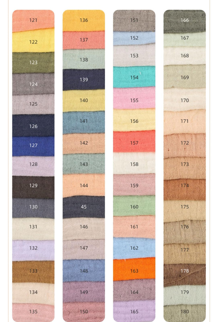 Cotton Wrinkle Gauze Fabric by the Yard - Double-Layer Cheesecloth for Sewing, Quilting, Pajamas & Home Decor