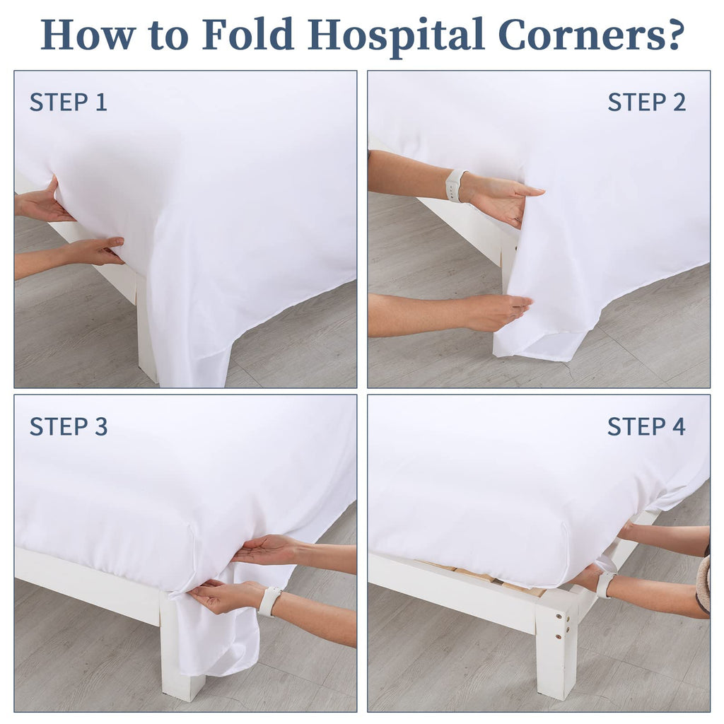 White Oversized King Flat Sheets Extra Large, Soft & Durable Bed Sheet, Smooth & Breathable Top Sheet 120 in x120 in